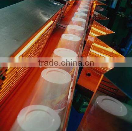Glass printing type gold coated quartz heater for the conveyor oven