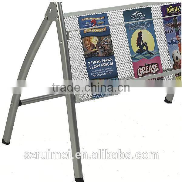 Customized floor standing multi-layer newspaper display