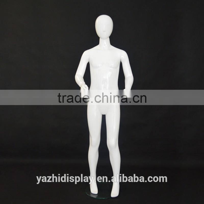 Removeable head teenage boy mannequin for clothes display