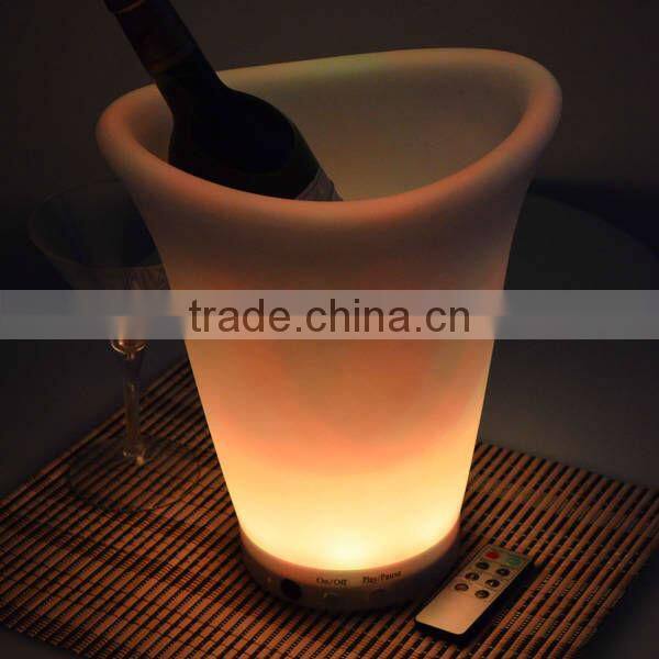 plastic led ice bucket color changing ightclubs LED light up ice bucket Champagne beer bucket
