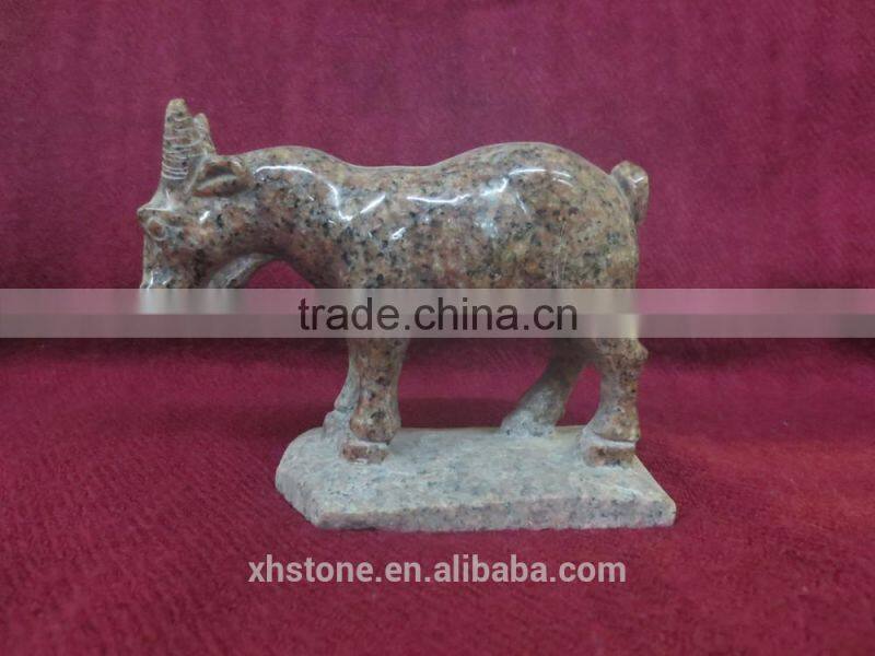 red granite goat stone craft