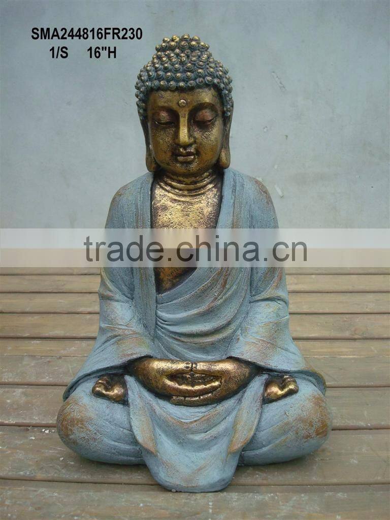 Fiberstone handmade buddha statue with handmade
