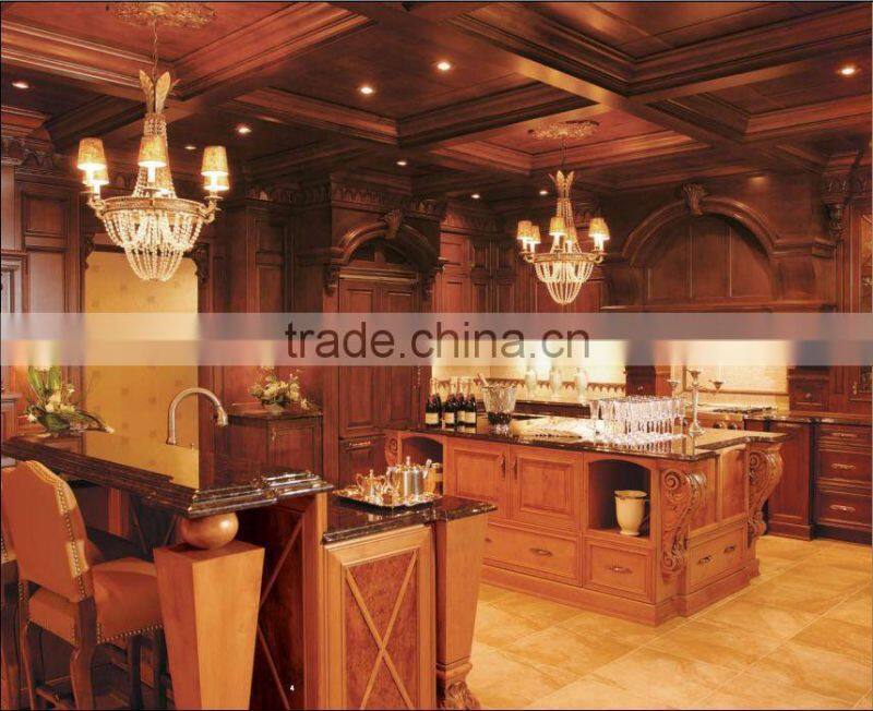 Luxury European/American Style Solid Wood Kitchen Cabinet/Kitchen Furniture