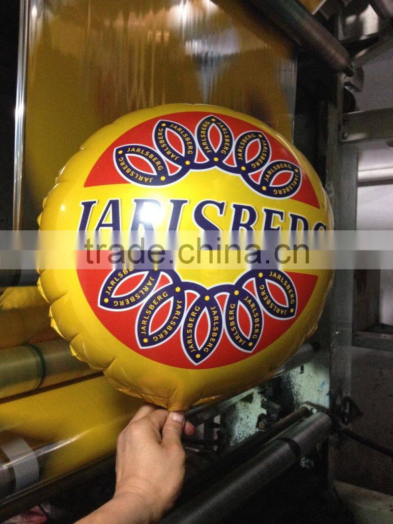 Printed mylar balloons with lip shape