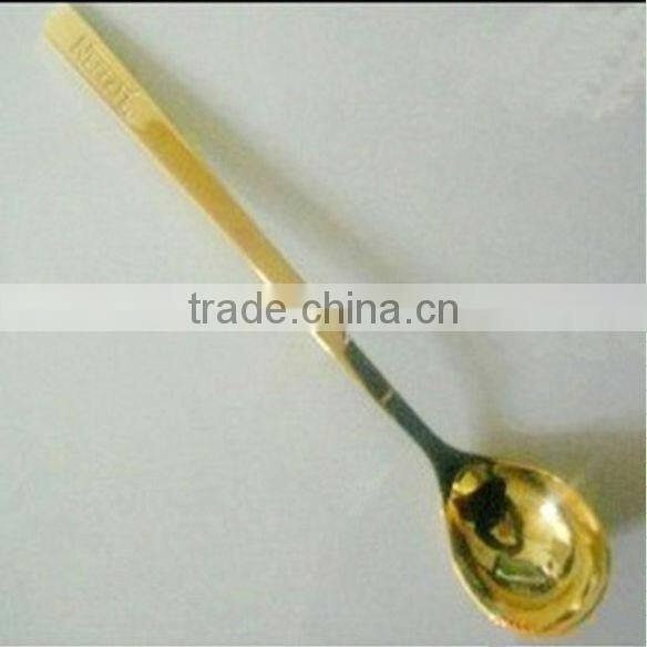 golden coffee spoon,coffee spoon,Stainless steel coffee spoon