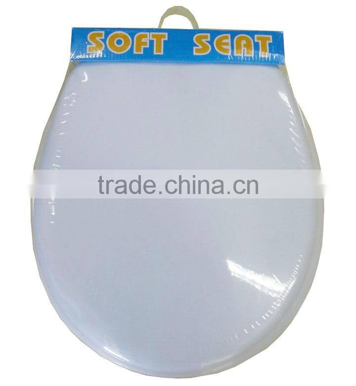 White Pvc Soft Round Toilet Seat, Cheap price round soft PVC white toilet seat cover,White, Premium Soft Round Toilet Seat