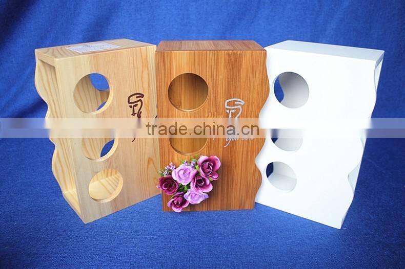 unique decorative pine wooden spice rack for wholesale