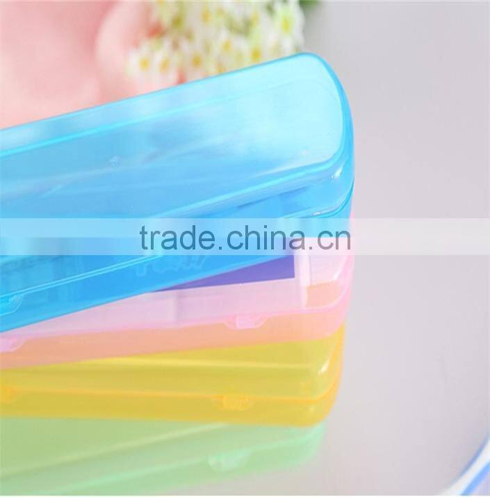J384 travel toothbrush tube colorful toothbrush tube toothbrush box