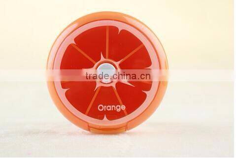 cy273 Health Care Medicine Pill Box lemon Shaped Sort Vitamin 7 Day Weekly Holder Tablet Storage Case Container Cases Travel