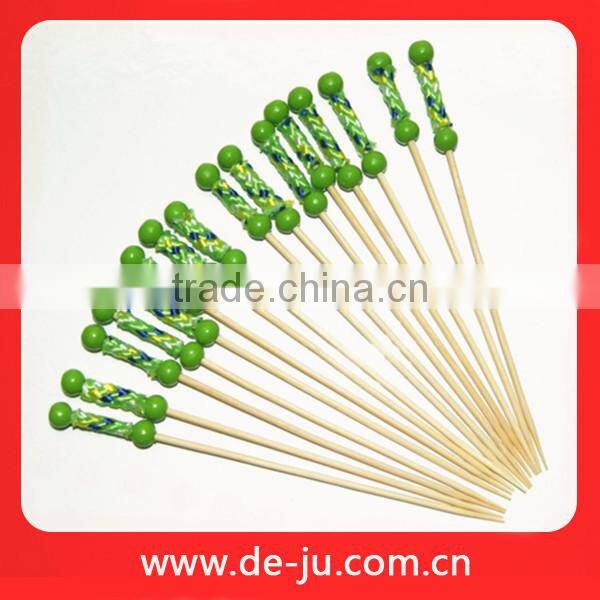Bowknot Handle Skewer Easy Taken Bamboo Skewers