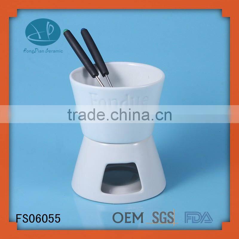 Factory direct sale porcelain fondue sets wholesale