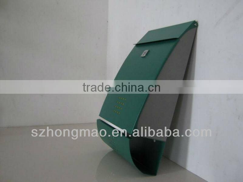 Budget Post box Galvanized steel weather proof mail boxes HPB016 GS