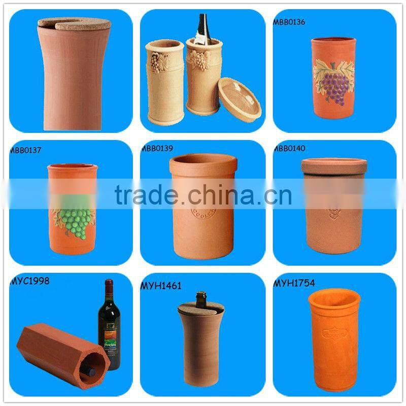 Popular terracotta white wine cooler with shell