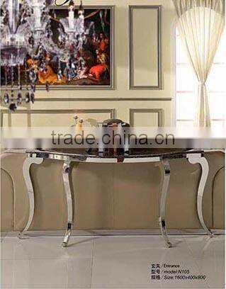 luxury leather dining table set AH105