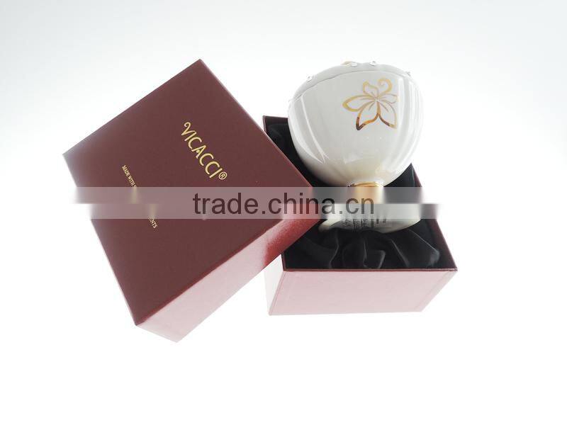 fashionable fashion silver jewelry gift wedding box glass set display with Crystals from SWAROVSKI