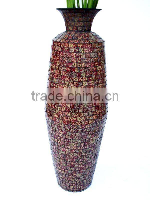 Glass Mosaic Flower Vases