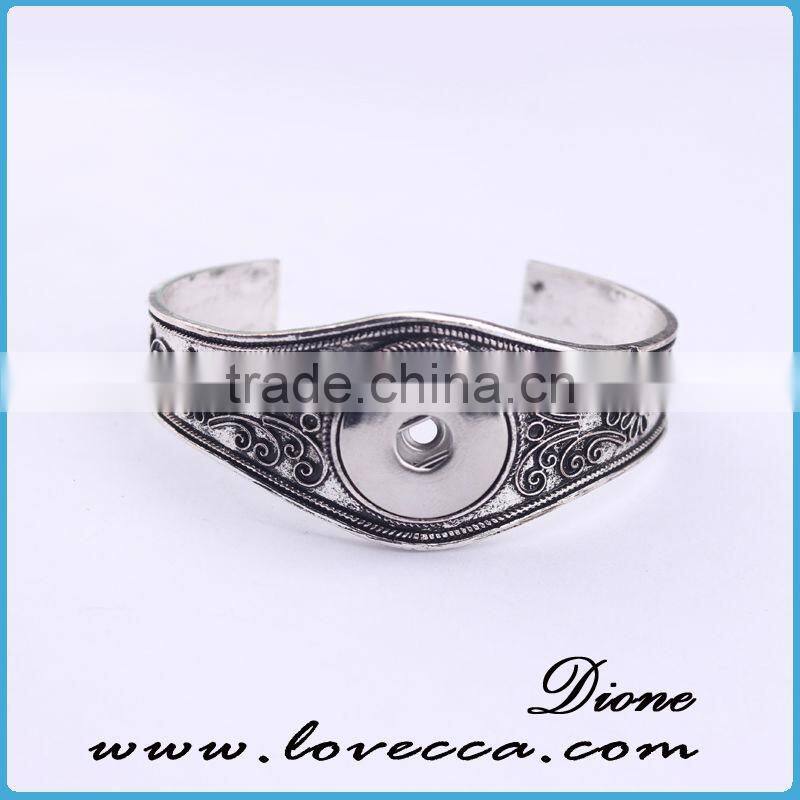Wholesale Adjustable interchangeable jewelry snap button bracelet