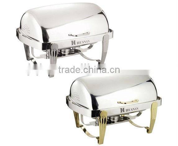 Stainless Steel roll top food warmer chafing dish
