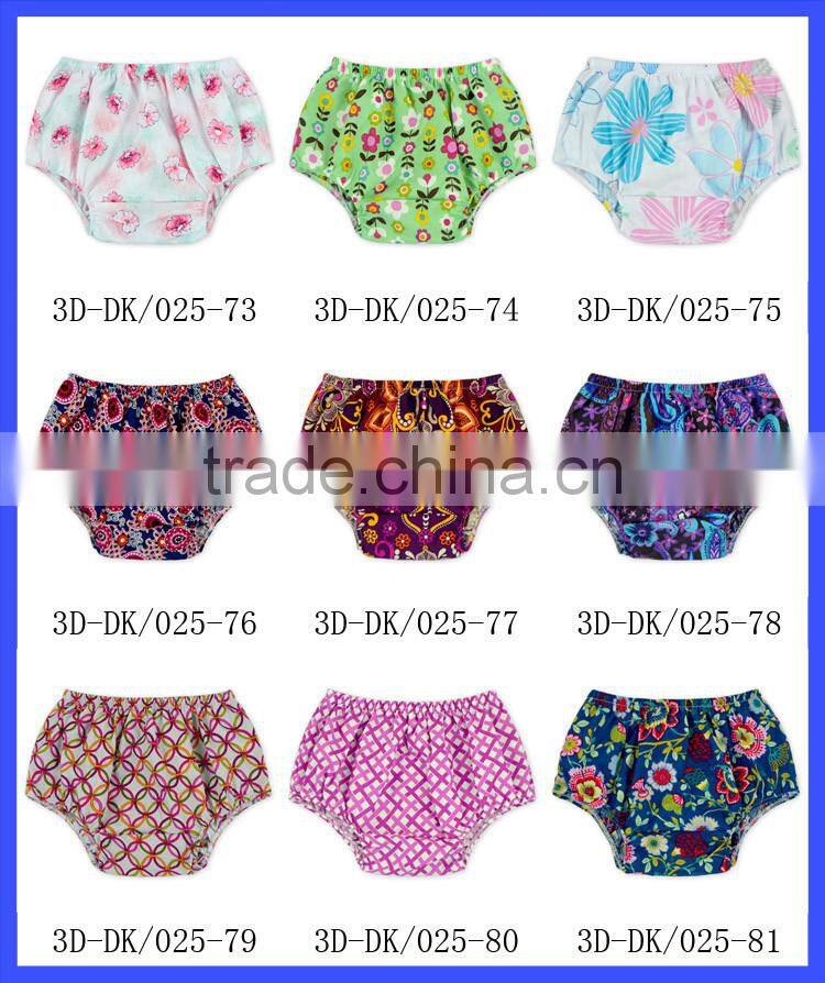 2016 Hot sale Cute Baby Diaper Covers Cotton seersucker fabric baby bloomers wholesale