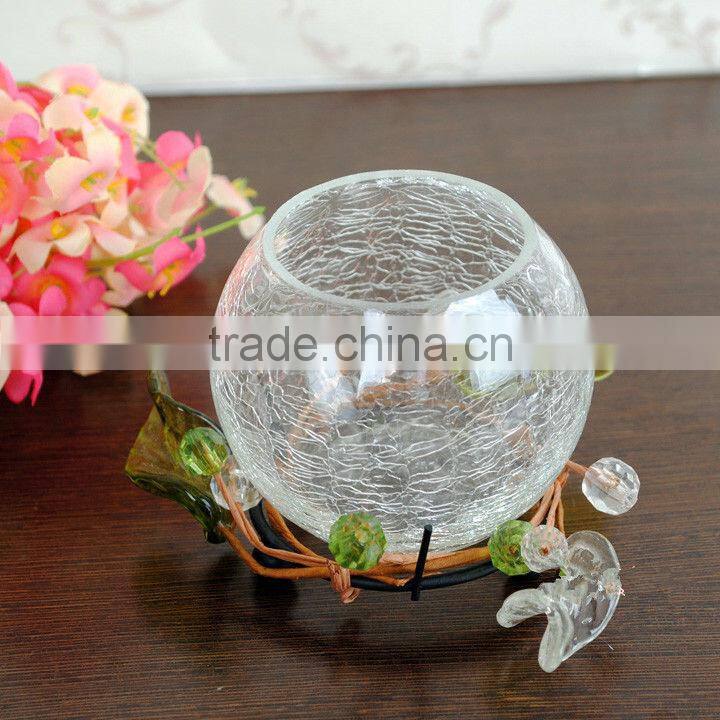 colorful round glass candle holders for wedding