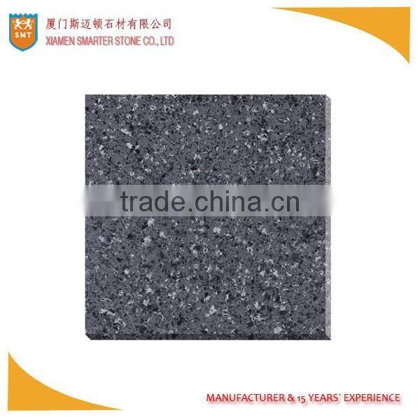 Brown Artificial Quartz Stone with Black Spot