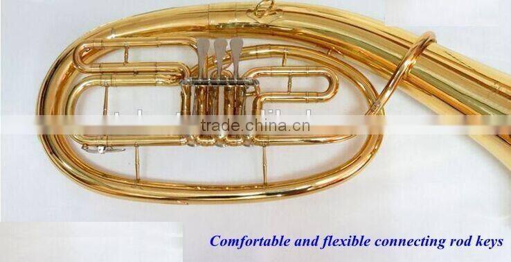 Rotary pistion Bb key baritone horn with carrying case