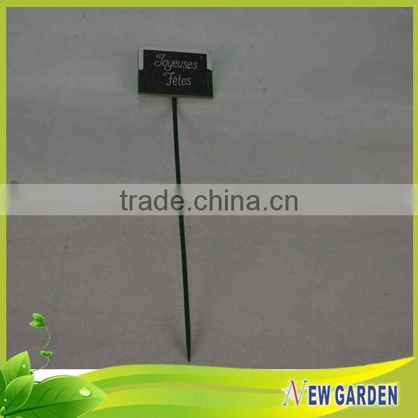 Decorative Painted Green Natural Bamboo Flower Pot Stick and Pendant