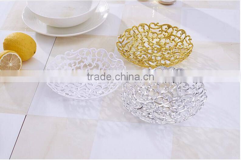 gold fruit plating silver plate serving tray