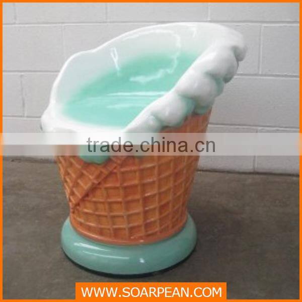 Custom Fiberglass Cup Cake Chair