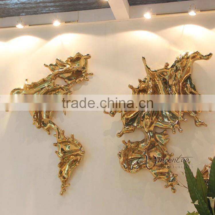designer home decor stainless steel world map metal wall sculpture
