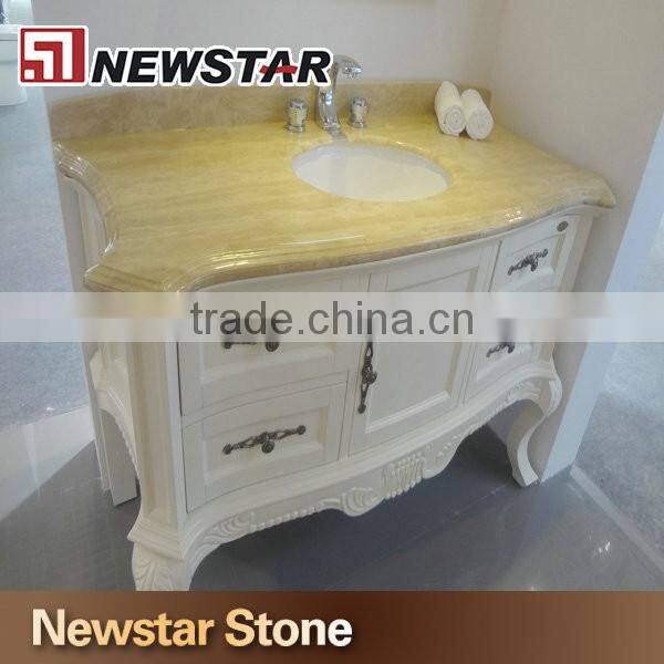 Custom irregularity design marble vanity top