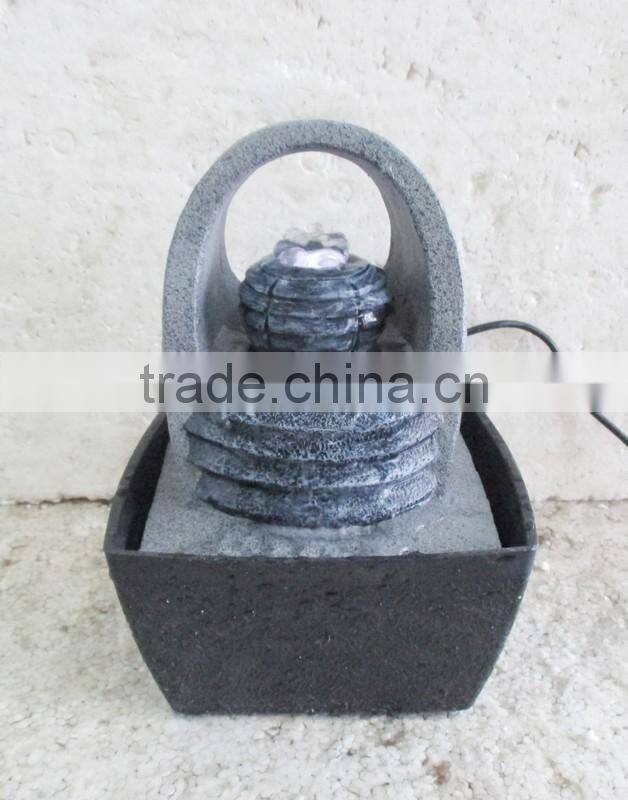 Small indoor table water fountain for office or home decoration