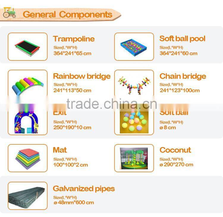 CHD-954 Hot sale commercial indoor jungle gym for kids equipment from china for the small business Customized Design