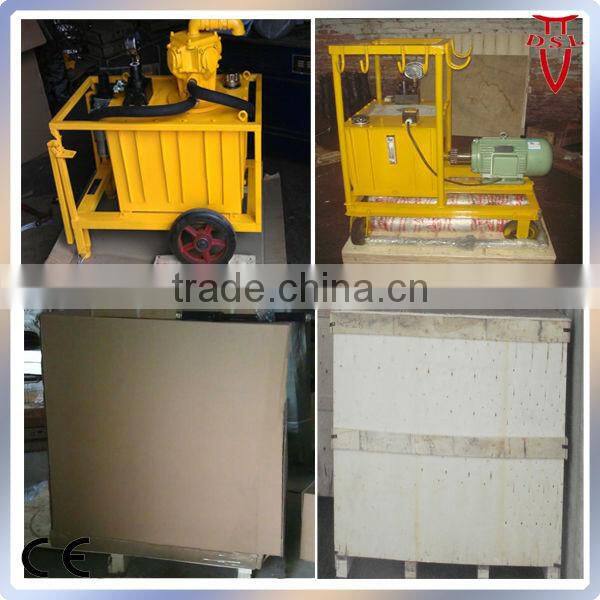 Hydraulic rock splitter with power pack for natural stone