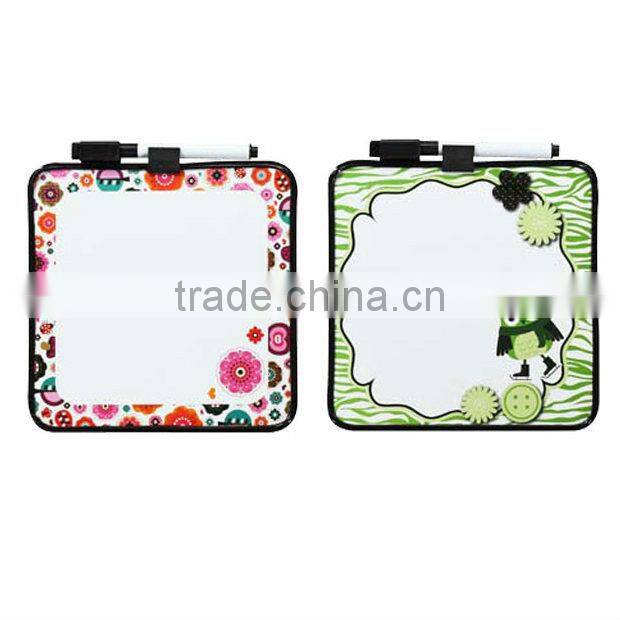 2014 square shape small white board with grid lines