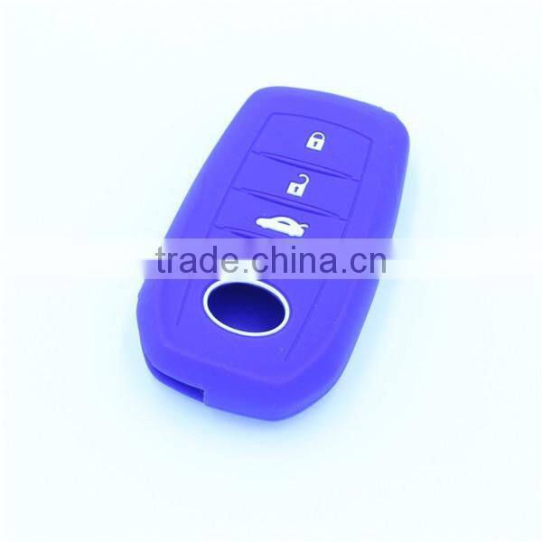 For Toyota Camry highlander prado 3 BTN Car key silicone cover shells