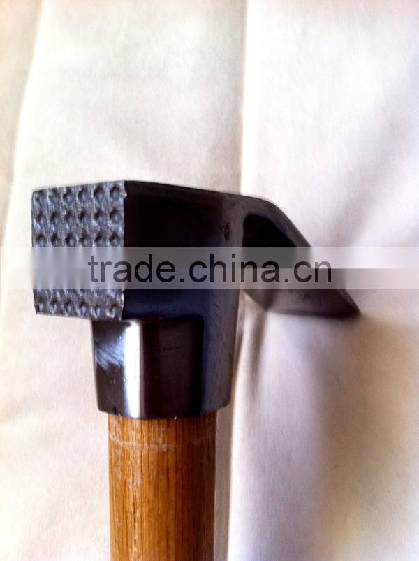 forged Adze with wooden handle