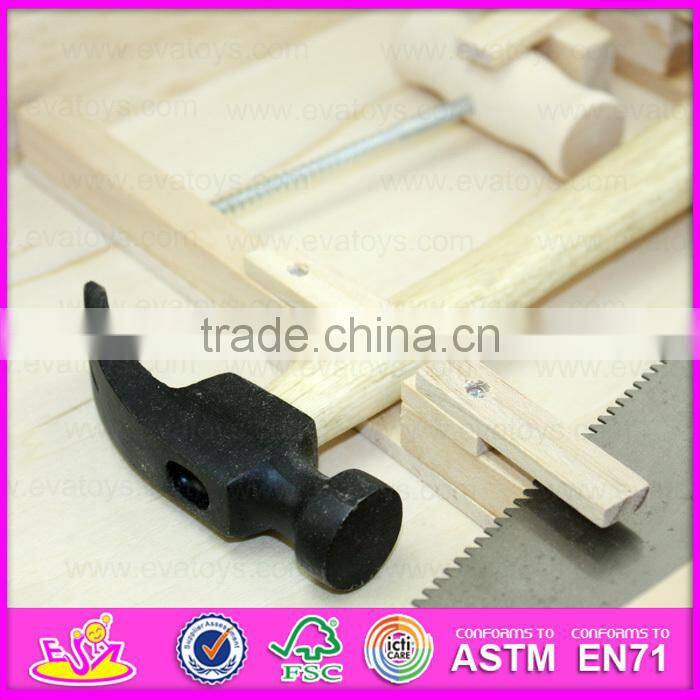 2016 new design children wood tool toy,top fashion baby wood tool toy,popular kids wood tool toy W03D065