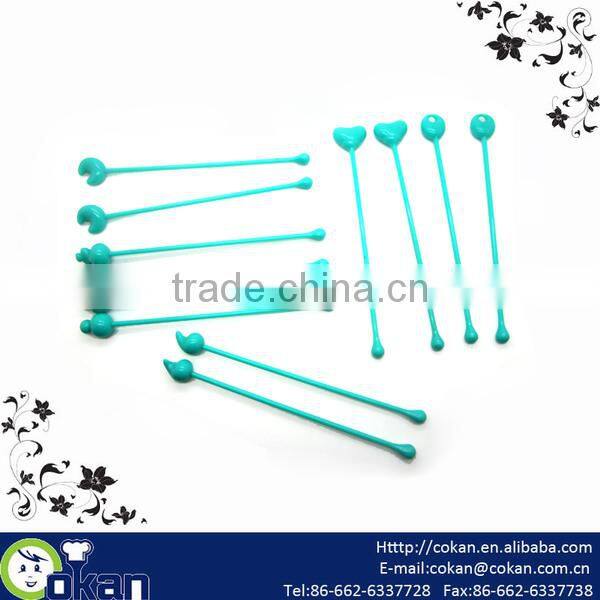 12pcs Plastic Coffee Stirrer Set,Juice Stirrer CK-KT376