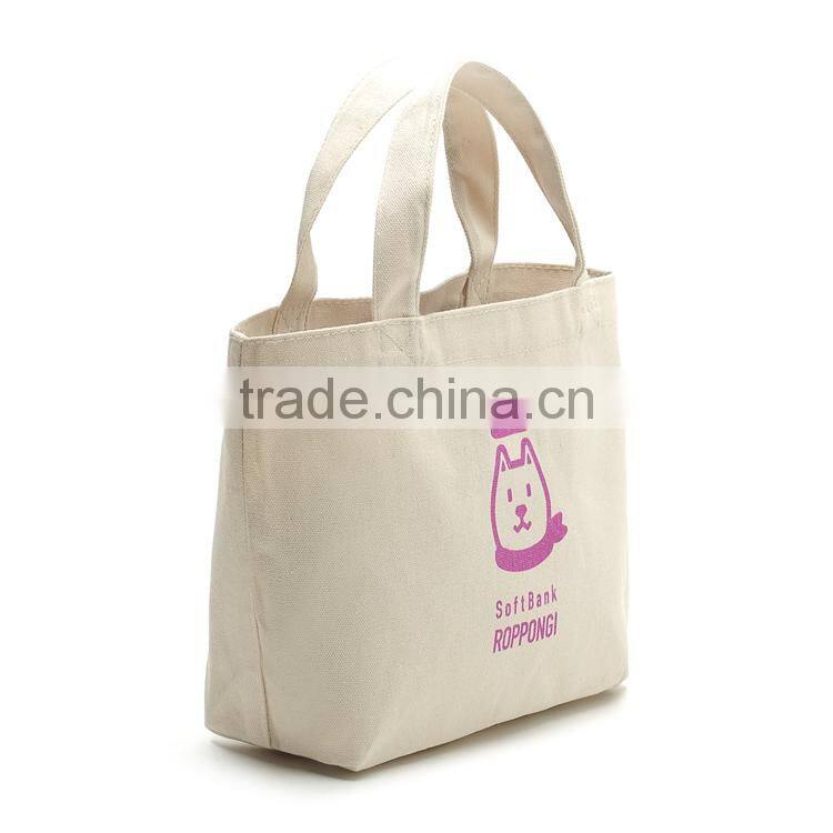 Wholesale Cartoon Dog LOGO Canvas Durable Tote Bag,Women Fashion Large Capacity Shopping Bag FH091