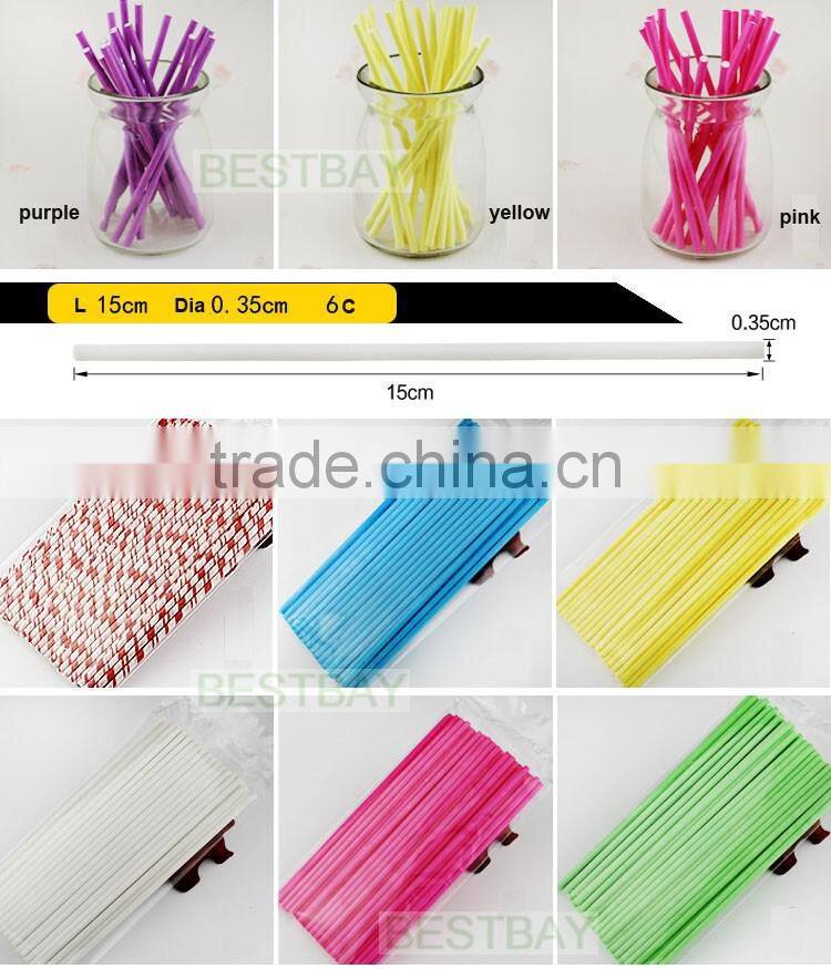 Cheap price customized paper clear lollipop stick