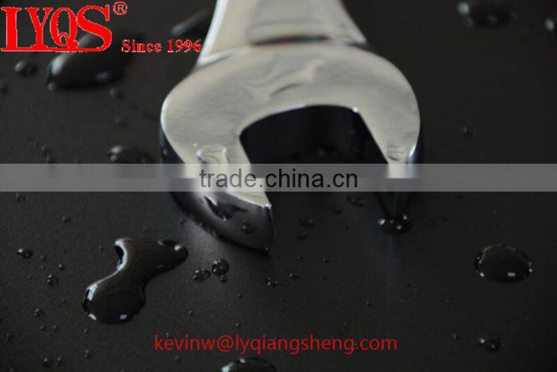 Drop forged carbon steel combination wrench set