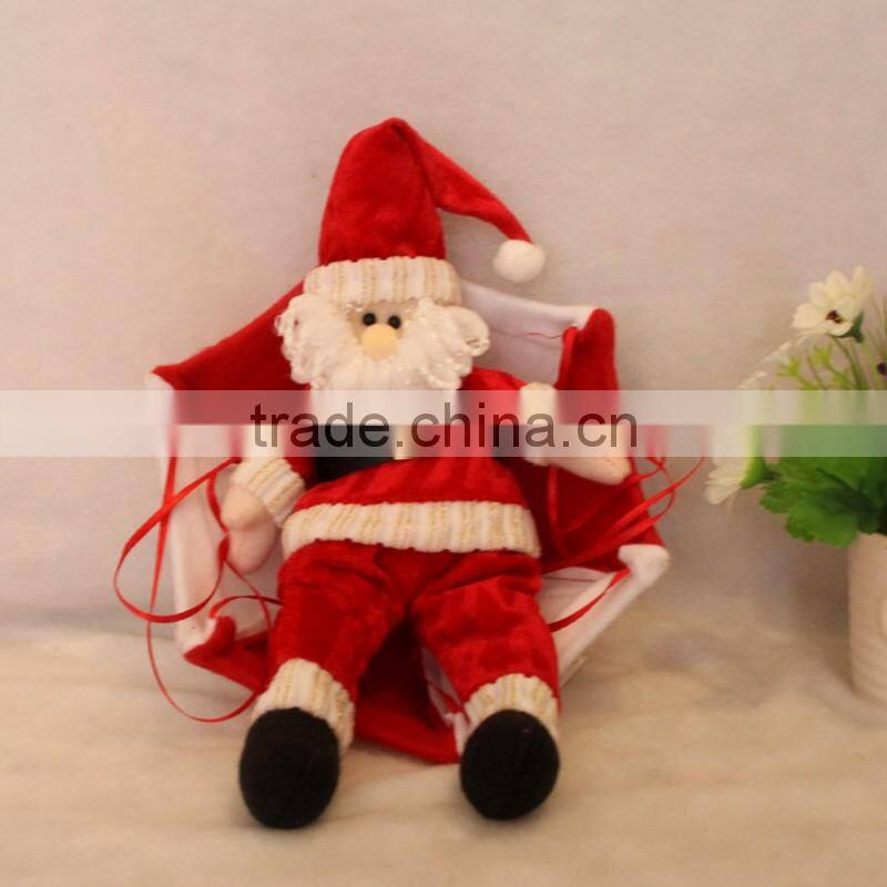 Santa Claus Snowman In Parachute Christmas Tree Hanging Ornament Xmas Decoration