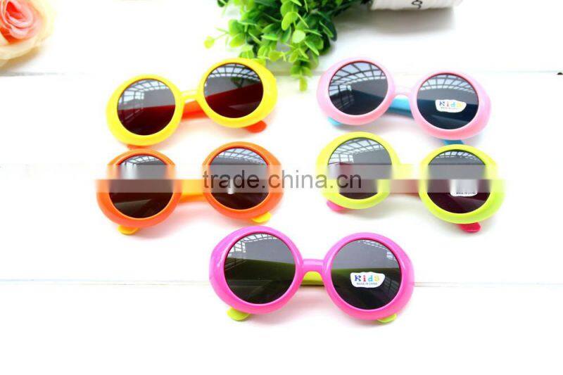 Candy Color Kids Sun Glasses Fashionable Glasses Plastic Cheap Sunglasses