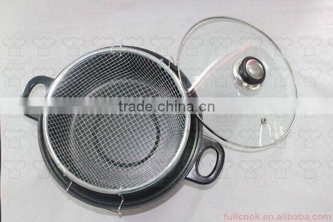 Multifunctional promotional cheap kitchen tool deep fryer pot