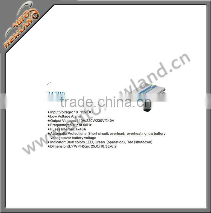 High Power Car Inverter 1000W power inverter 230v 12v