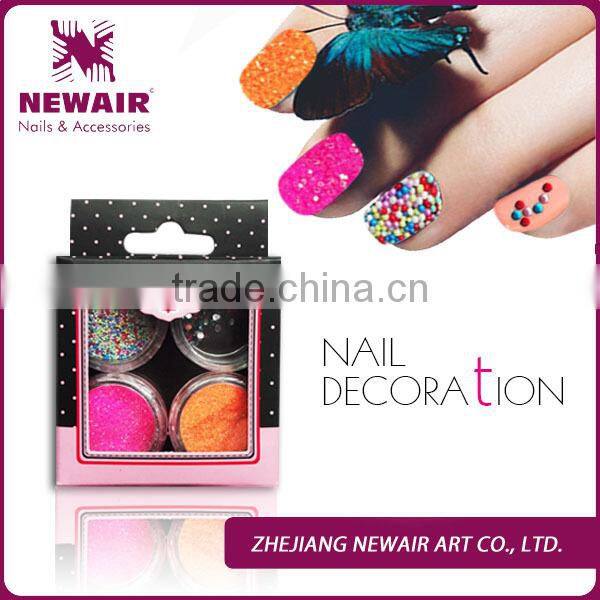 Hot selling shinning 26 color nail art caviar kit set