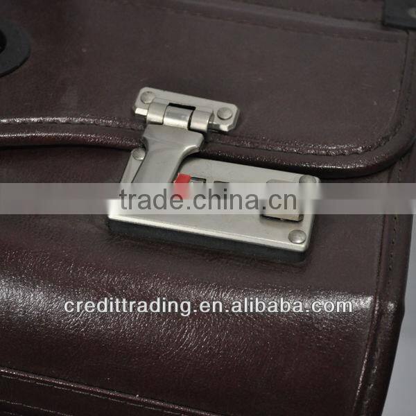 leather pilot trolley case