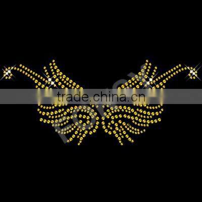 Heat transfer iron on motif Citrine Angel Wings