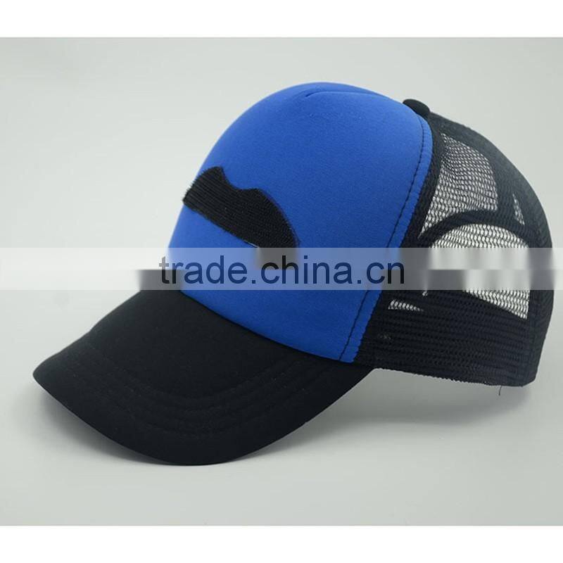 Custom Sponge 5 panel Trucker Hat Of Mesh Fabric